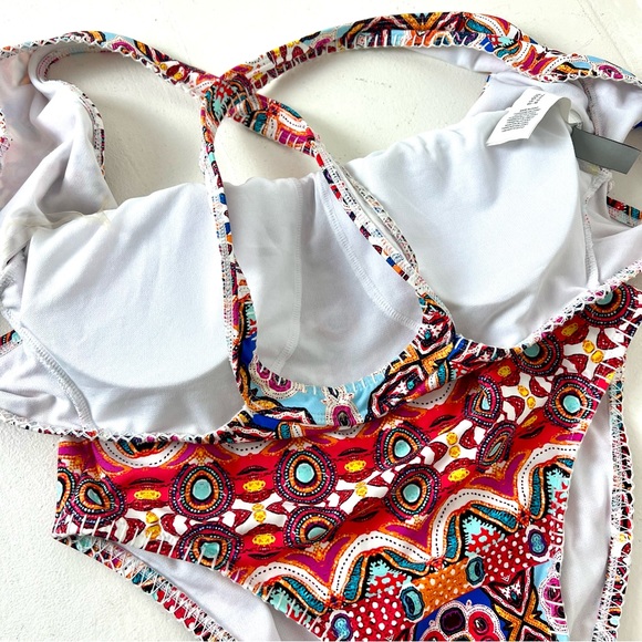 Beautiful Colors KENNETH COLE REACTION Sz L Bathing Suit - Picture 8 of 14